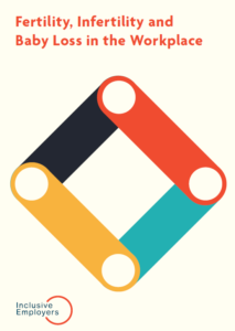 Front cover of 'Fertility, Infertility and Baby Loss in the Workplace' guide